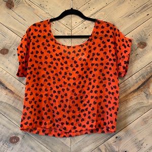 Monteau Sheer Heart Top size L